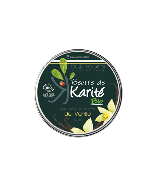 Beurre de karité - huile essentielle vanille - 150 ml