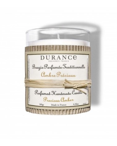Bougie parfumée traditionnelle Ambre précieux - 180g - Maison Durance