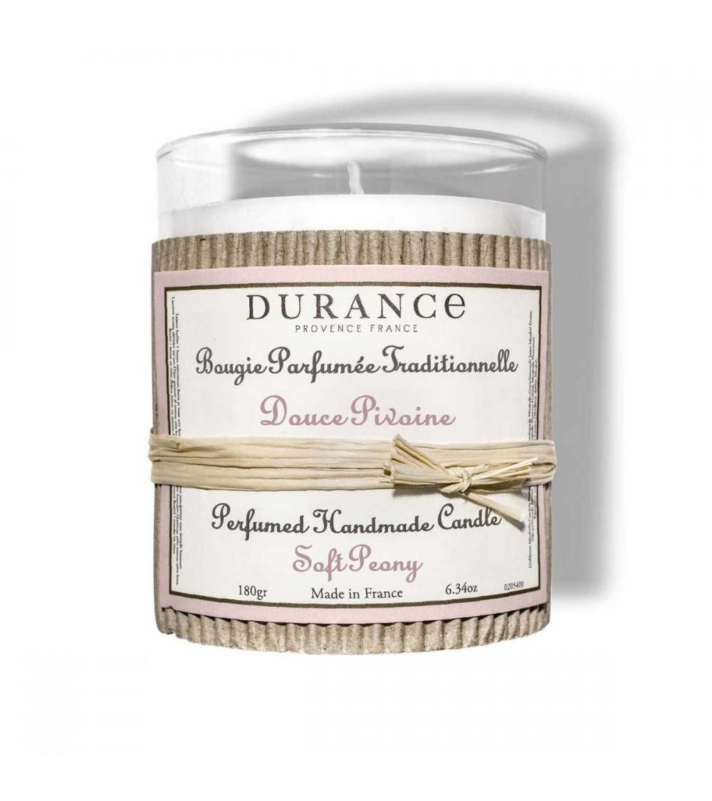 Bougie parfumée traditionnelle Douce Pivoine - 180g - Maison Durance